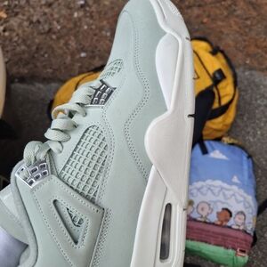 Mint Green Suede Retro Jordan Seafroms Sneaker 10.5